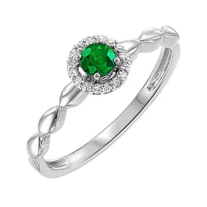10KT White Gold & Diamond Classic Book Price Point Fashion Ring  - 1/10 ctw