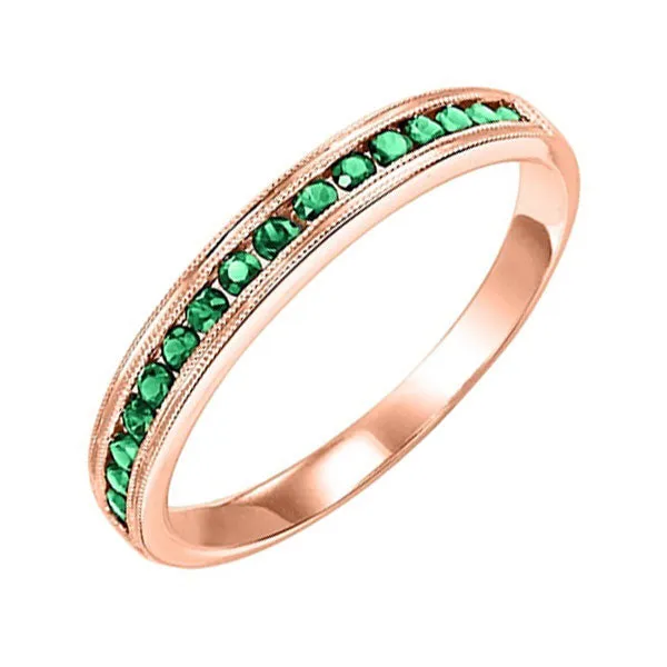 14KT Pink Gold Classic Book Stackable Fashion Ring