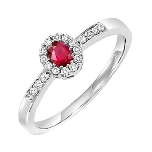 14KT White Gold & Diamond Classic Book Color Ensembles Fashion Ring  - 1/6 ctw