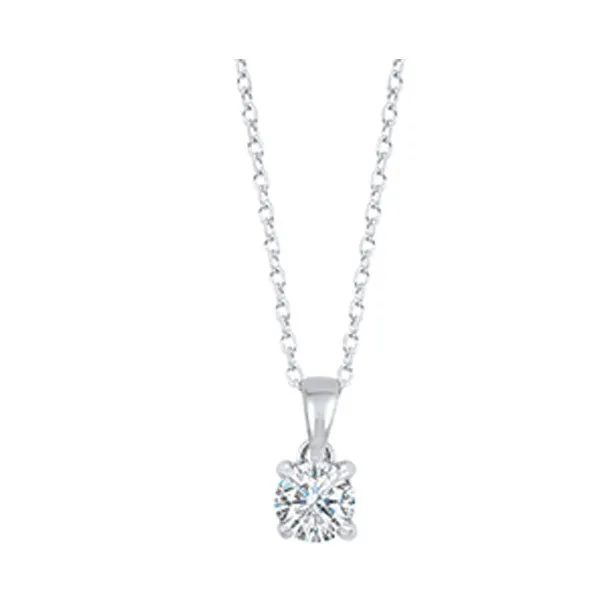 14KT White Gold & Diamond Classic Book Neckwear Pendant  - 1/3 ctw