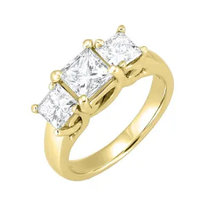 14KT Yellow Gold Sparkle Fashion Ring - 1/4 ctw