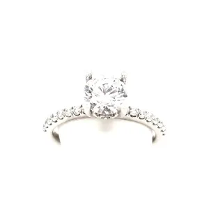 14KW Diamond Designed classic Engagement ring