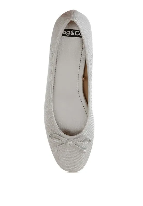Agshin Metallic Ballet Flats