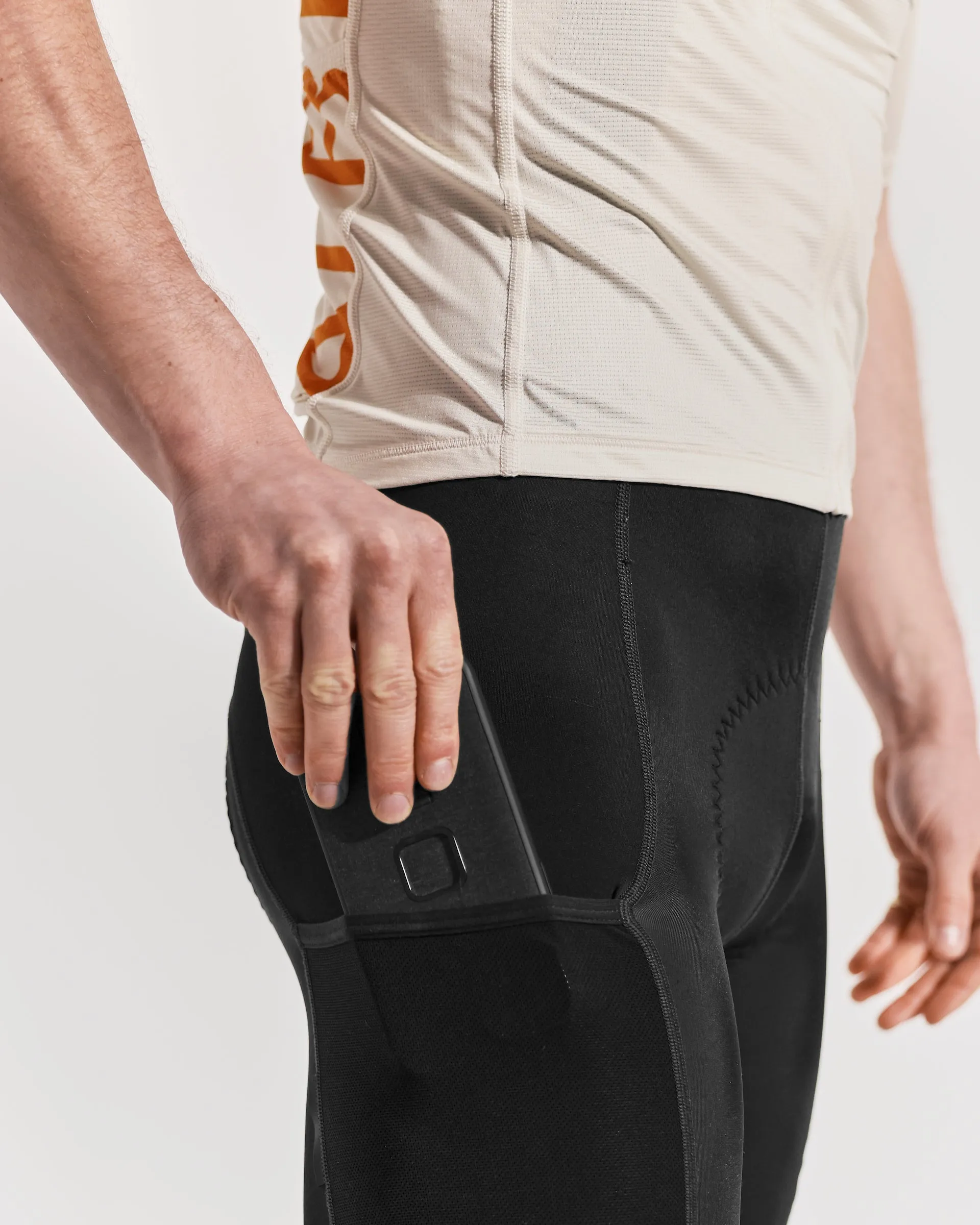 ALBION Men's ABR1 Pocket Bib Shorts - Black