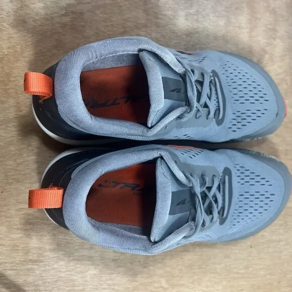 Altra Paradigm 5 Men's Size 9 Running Shoes Gray Orange AL0A4VQ0280