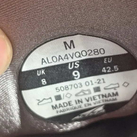 Altra Paradigm 5 Men's Size 9 Running Shoes Gray Orange AL0A4VQ0280