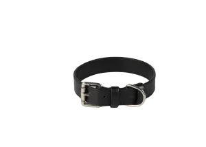 Baker & Bray Sustainable Leather Dog Collar | Black