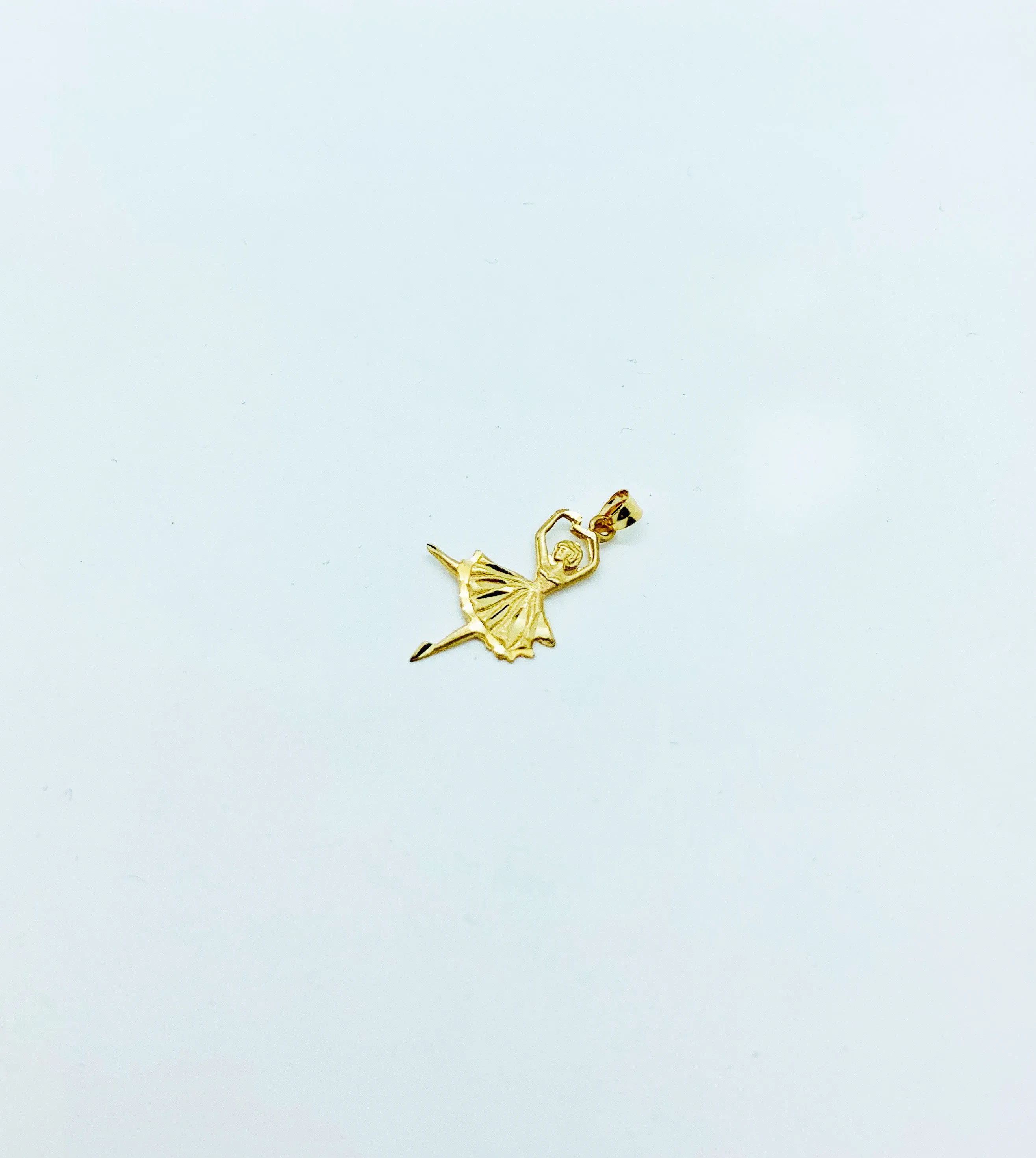 Ballerina Diamond Cut Pendant (14K).