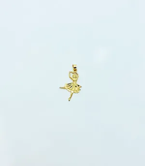 Ballerina Diamond Cut Pendant (14K).