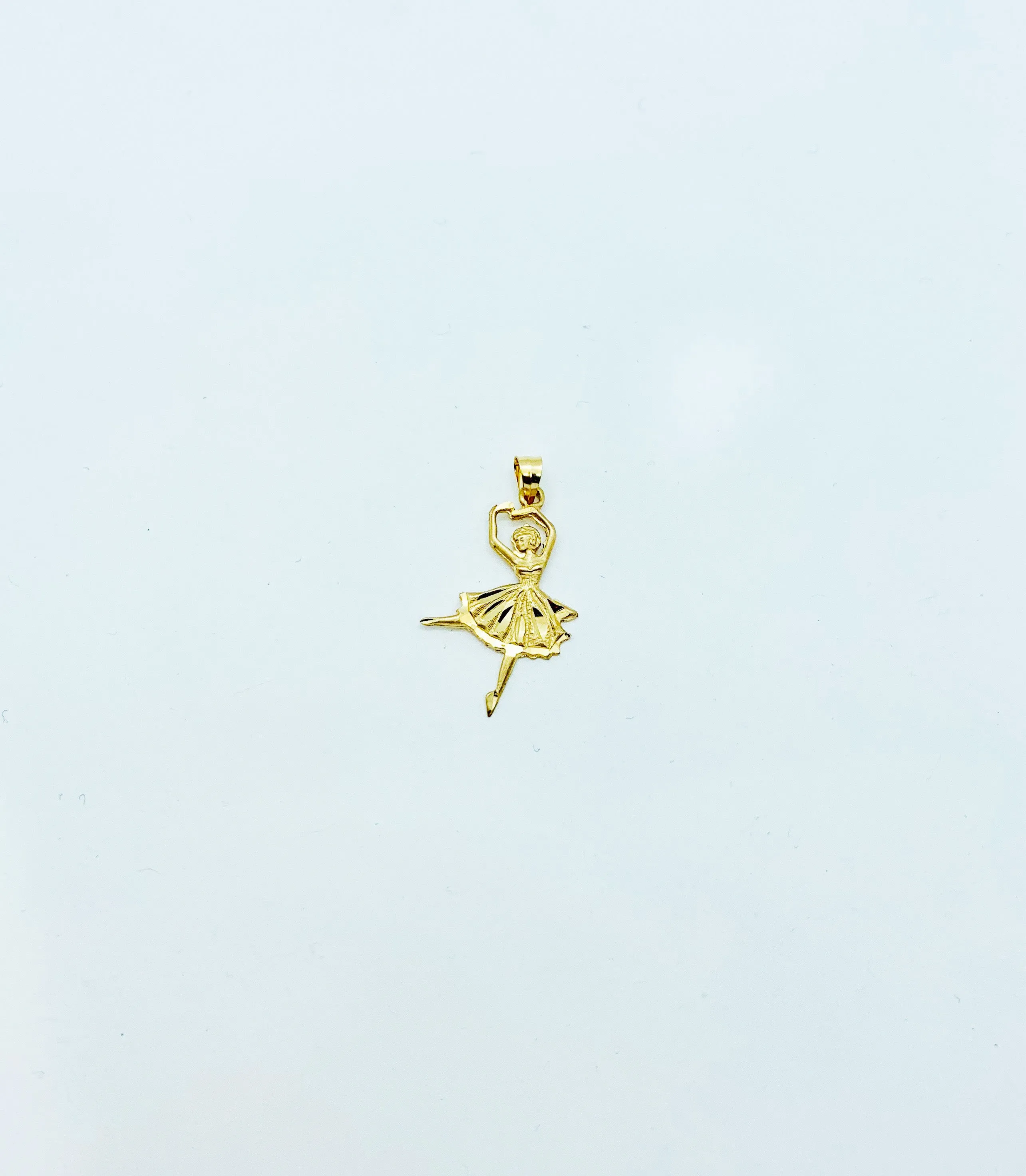 Ballerina Diamond Cut Pendant (14K).
