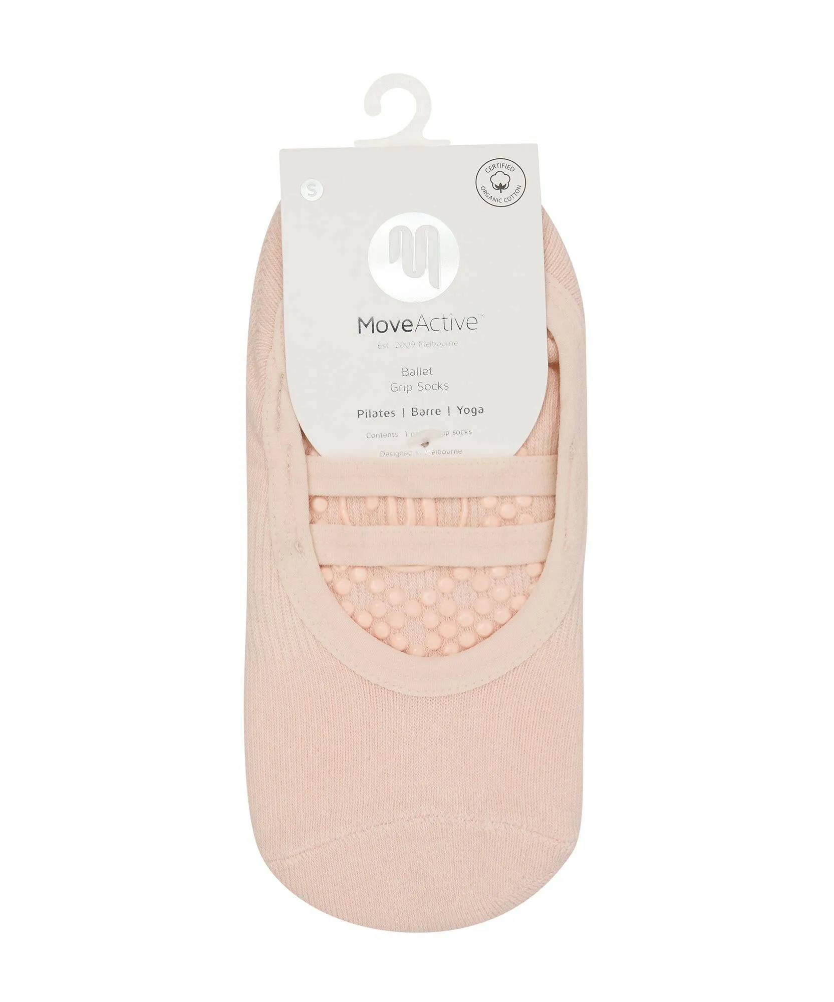 Ballet Non Slip Grip Socks - Soft Pink