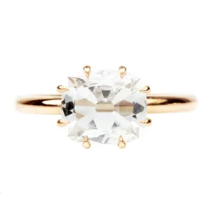 Bell & Bird East/West Old Mine Cut Solitaire Ring