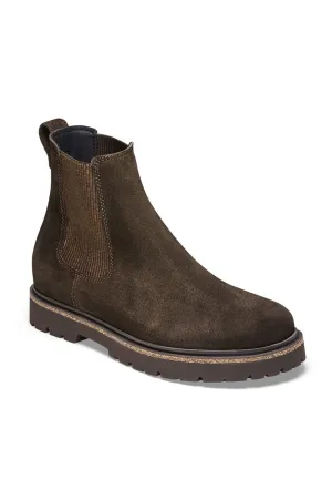 Birkenstock Highwood Slip On Suede Leather Booties for Women in Mocha | 1025758