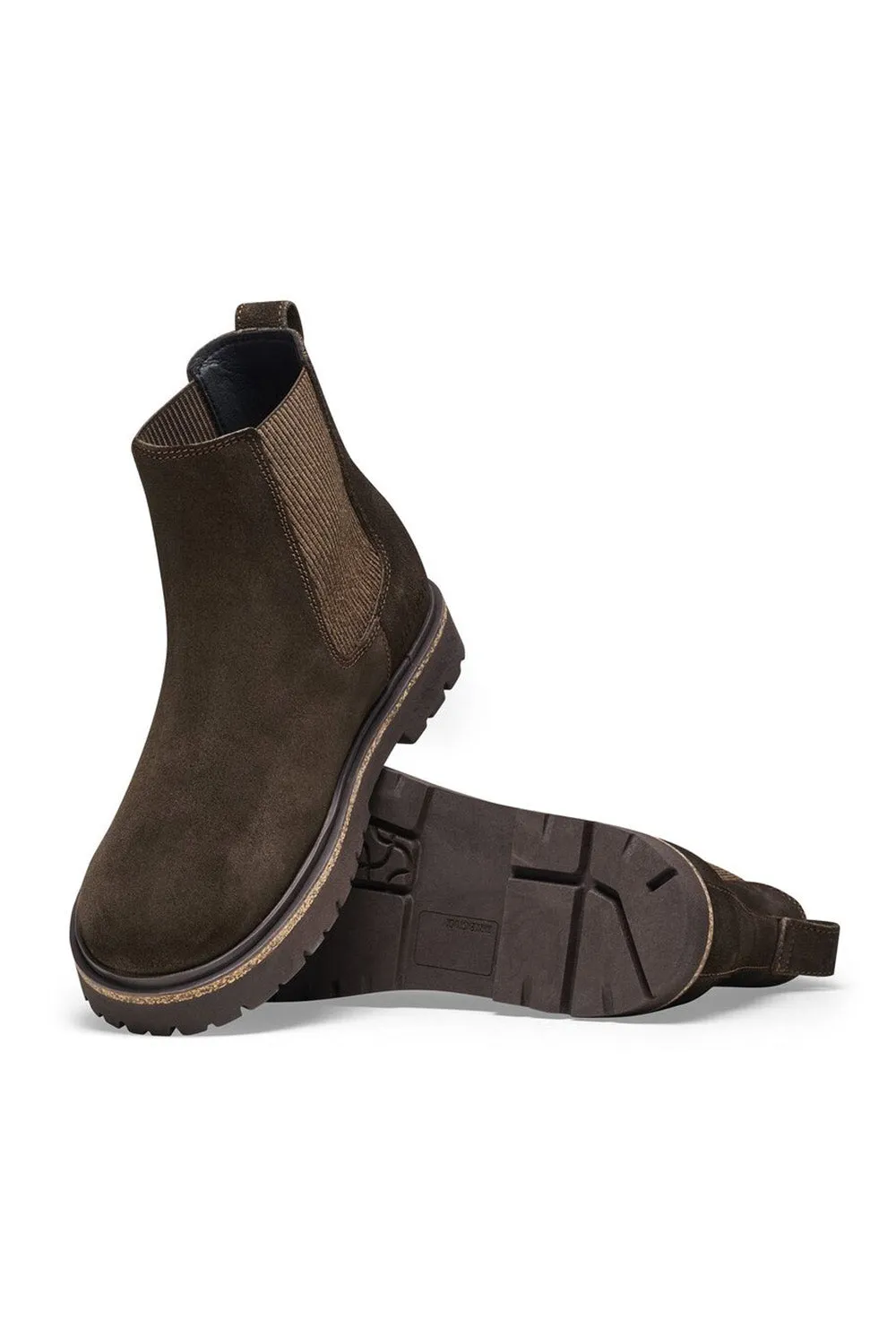 Birkenstock Highwood Slip On Suede Leather Booties for Women in Mocha | 1025758