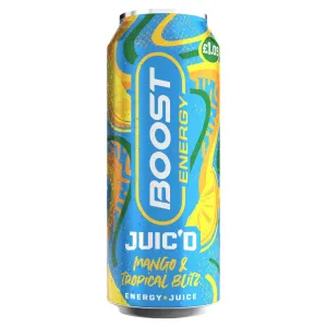 Boost Energy Juic'd Mango & Tropical Blitz PMP 500ml (Case of 12)