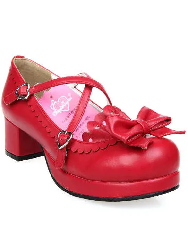 Bow Decor Lolita Shoes