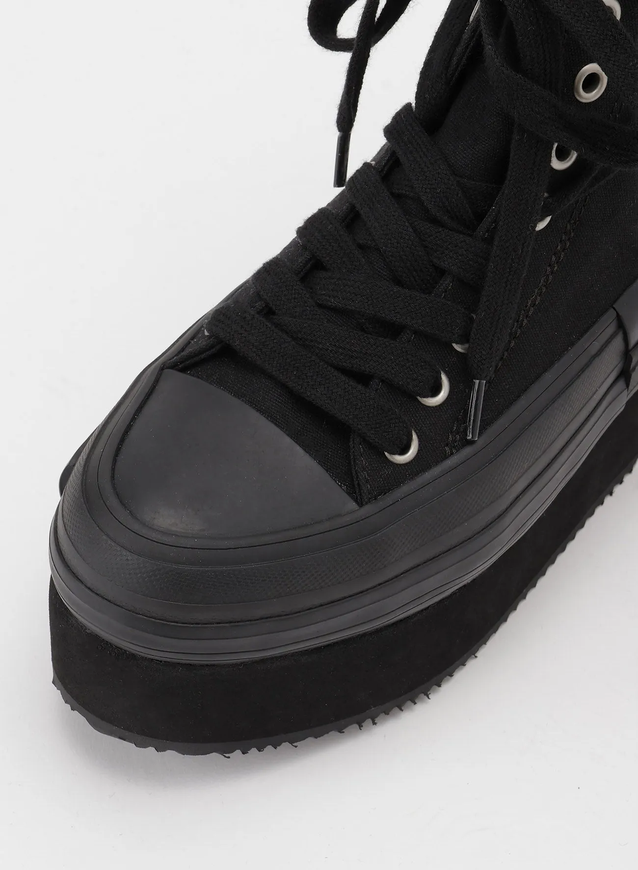 CANVAS PLATFORM SNEAKERS
