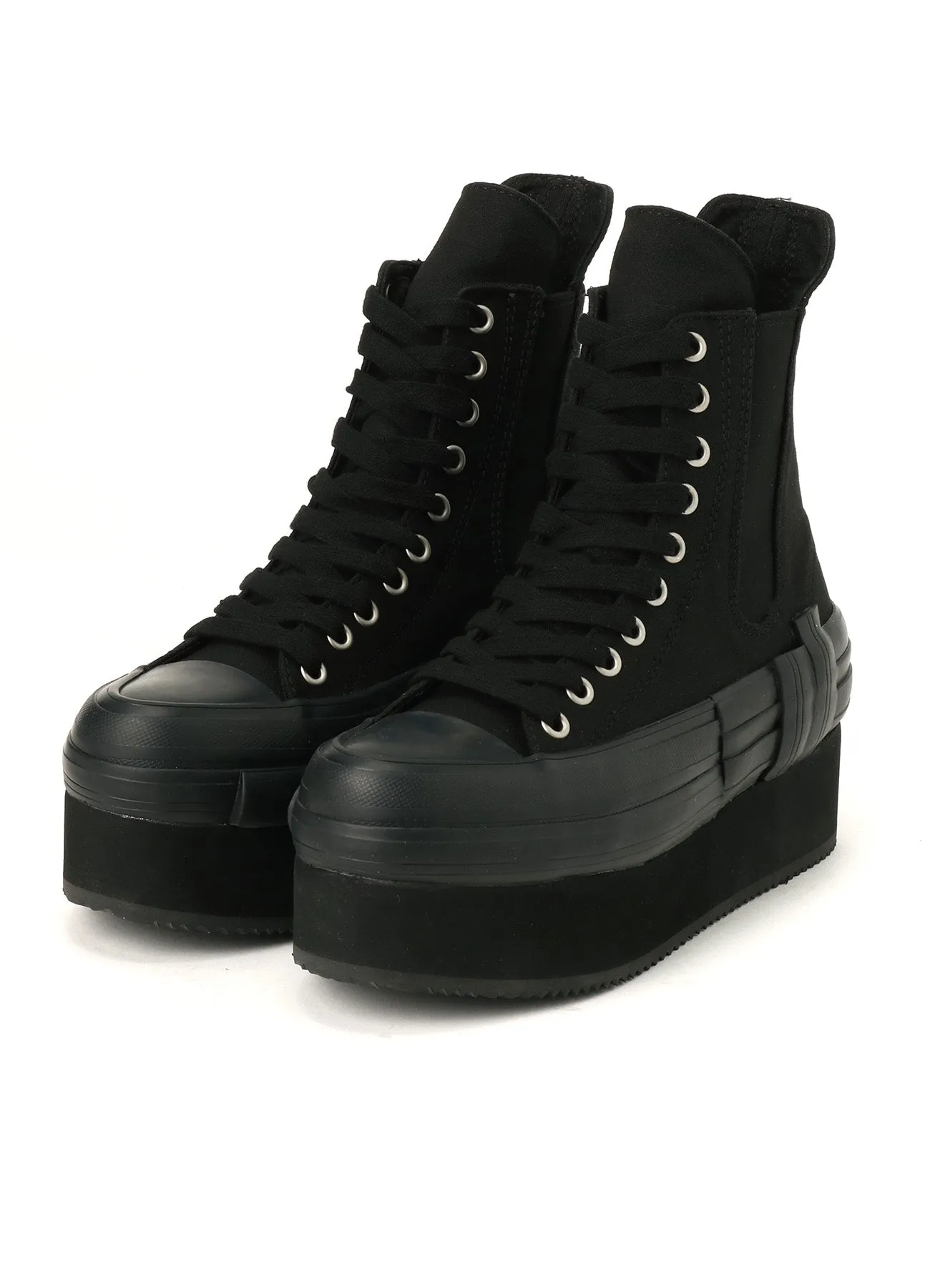 CANVAS PLATFORM SNEAKERS