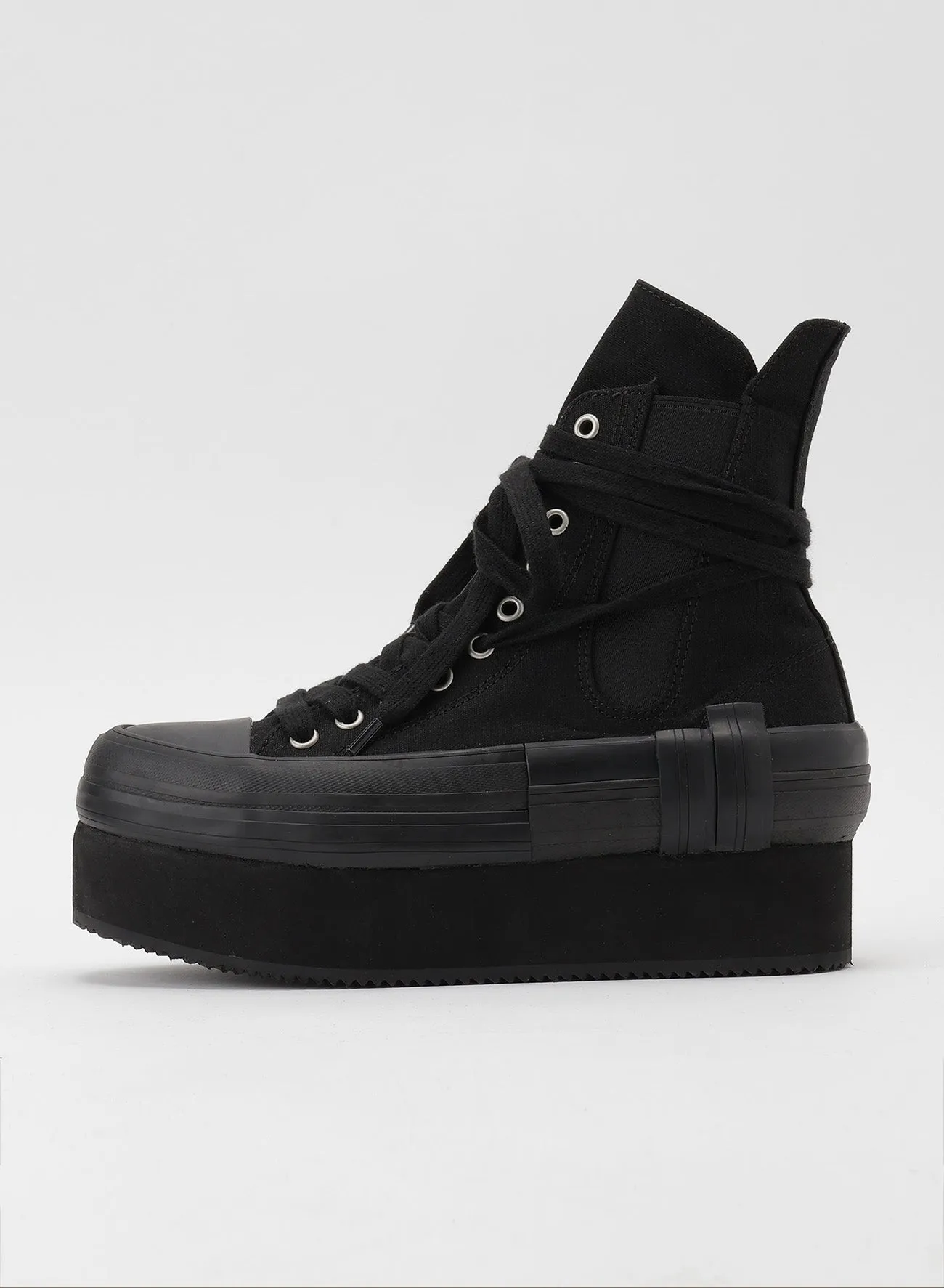 CANVAS PLATFORM SNEAKERS