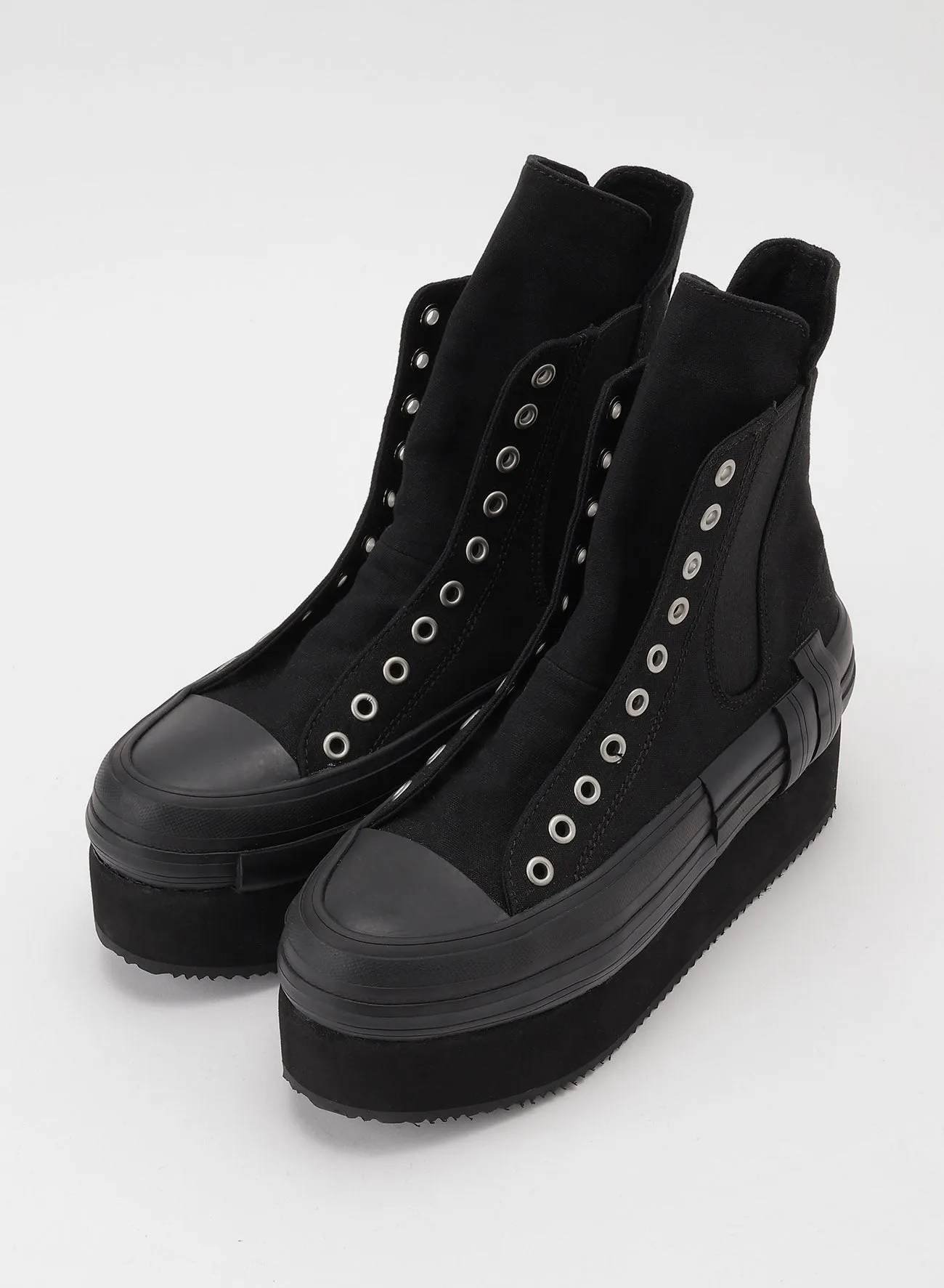 CANVAS PLATFORM SNEAKERS