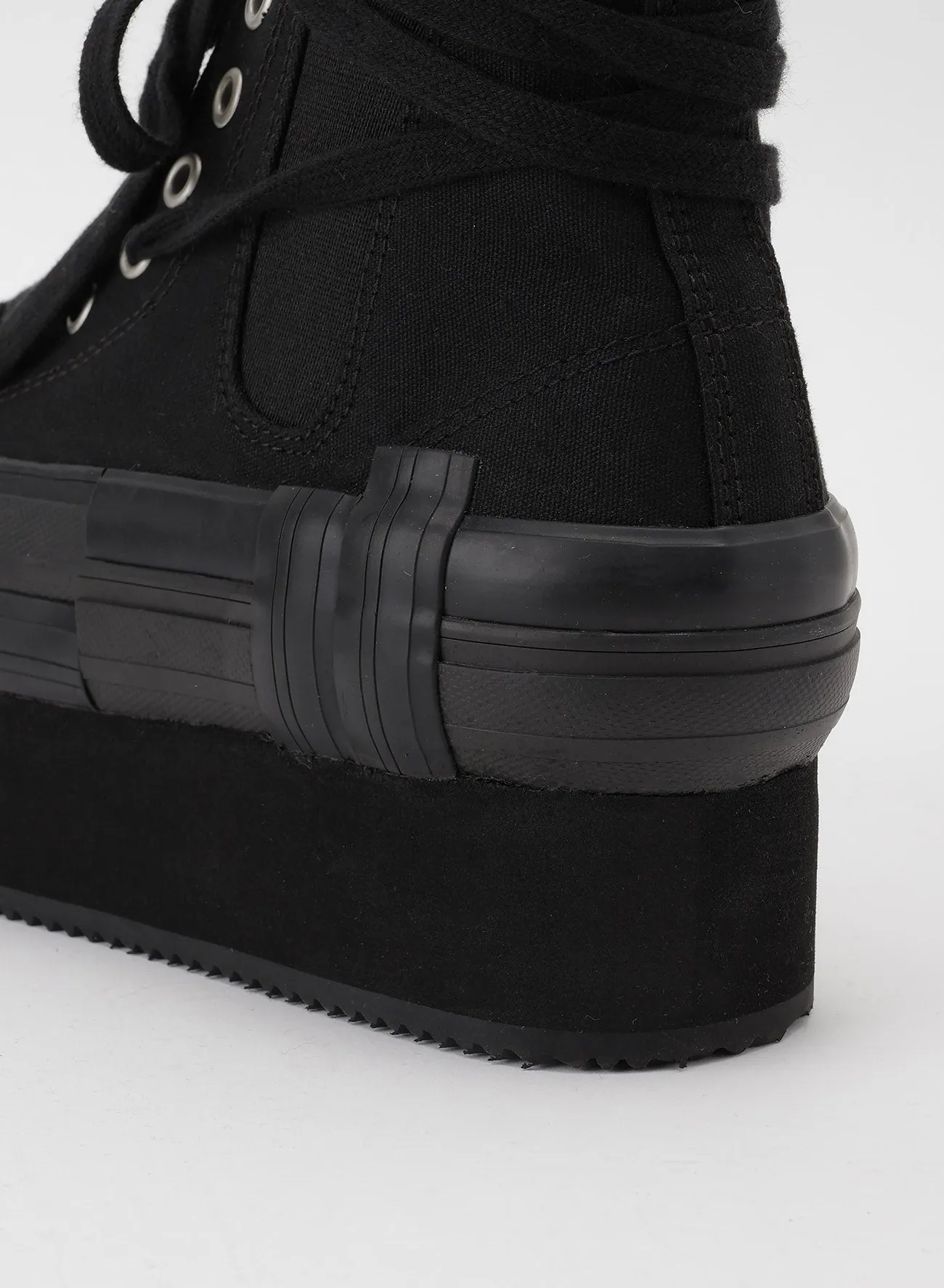 CANVAS PLATFORM SNEAKERS