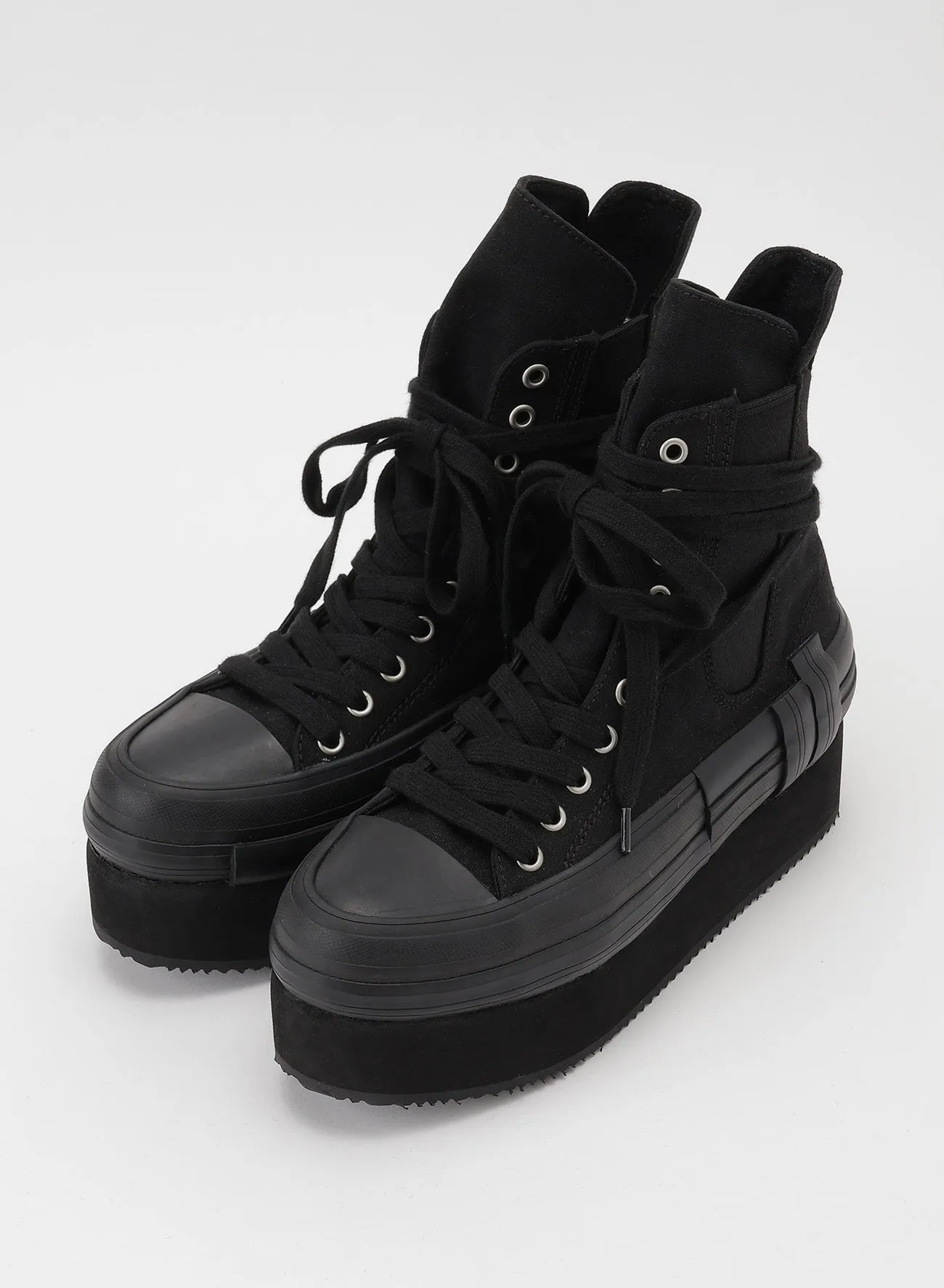 CANVAS PLATFORM SNEAKERS