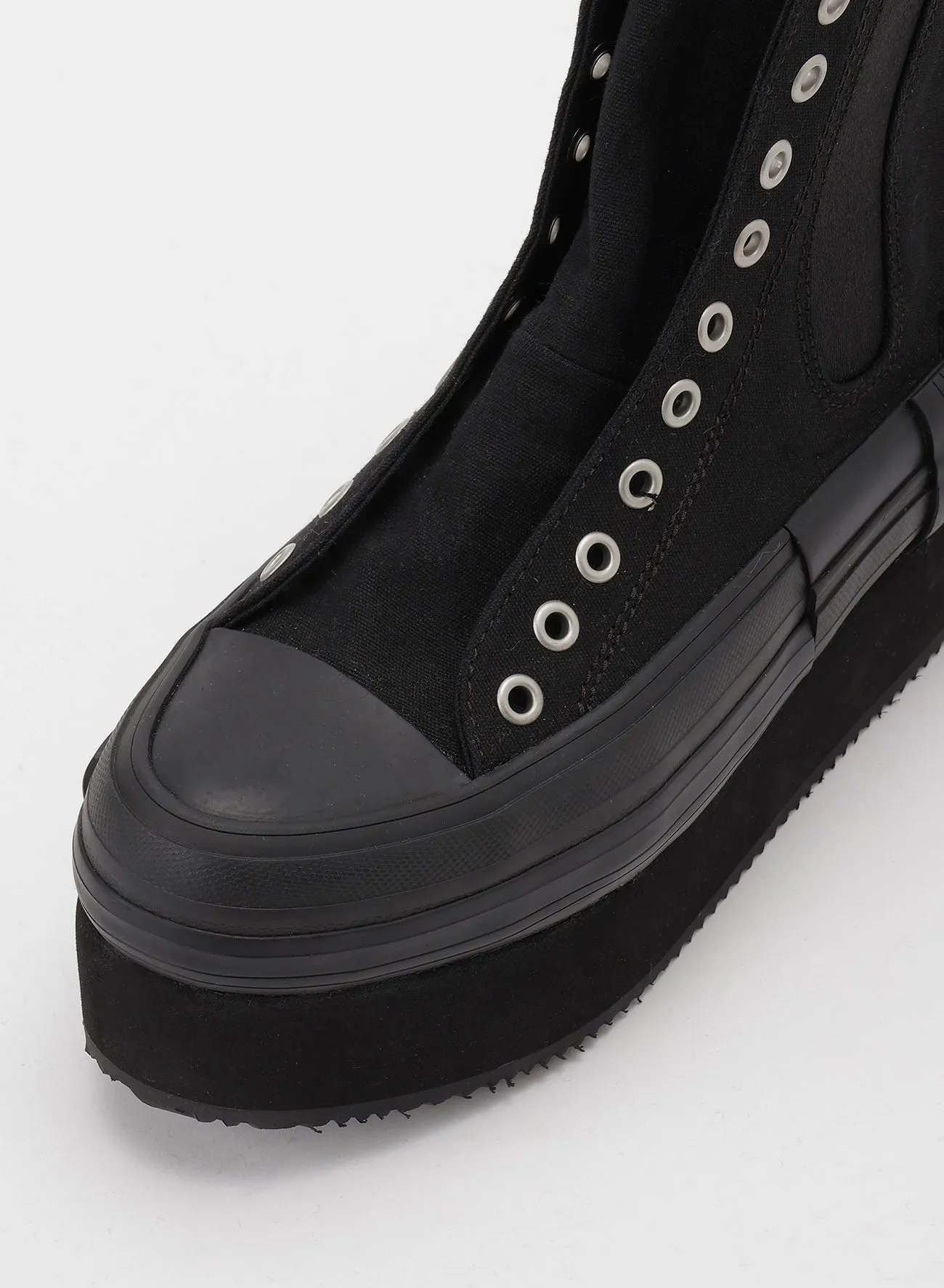 CANVAS PLATFORM SNEAKERS