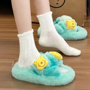 Cartoon Plush Winter Slipper