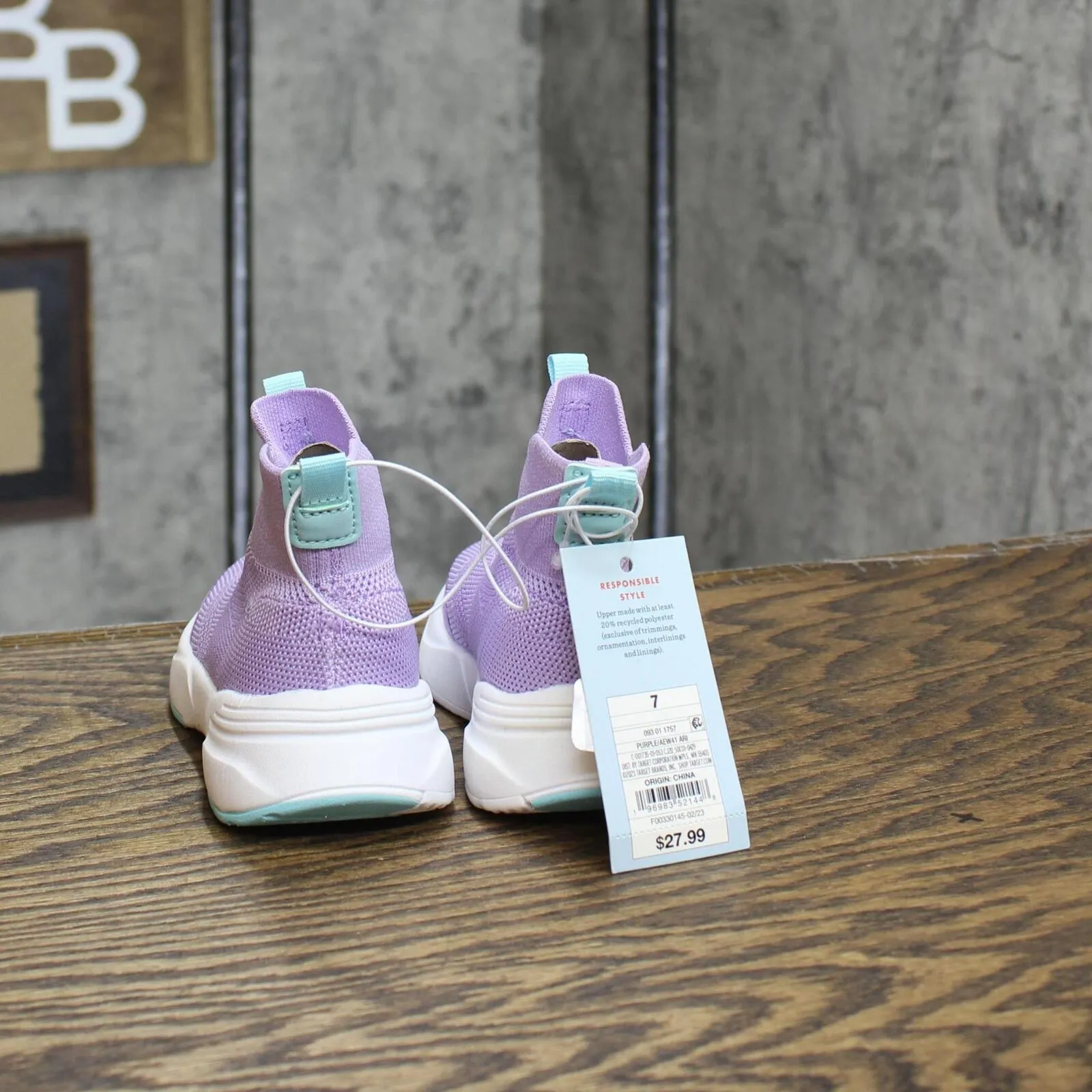 Cat & Jack Toddler Girls Ari Sneakers 87832106 Purple 7T