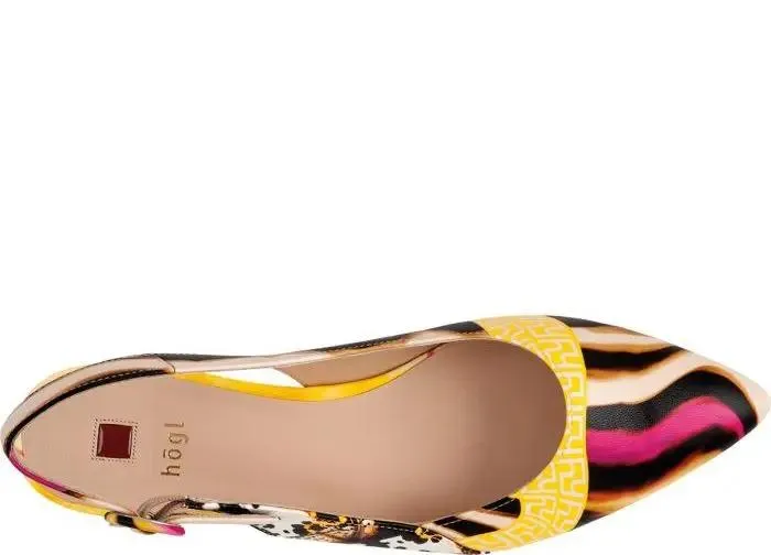 'Cheery' women's slingback ballerina sandal - Multicolour