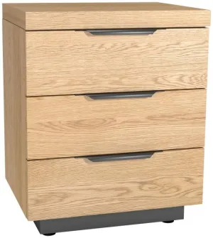 Classic Fusion  Oak 3 Drawer Bedside FSBS