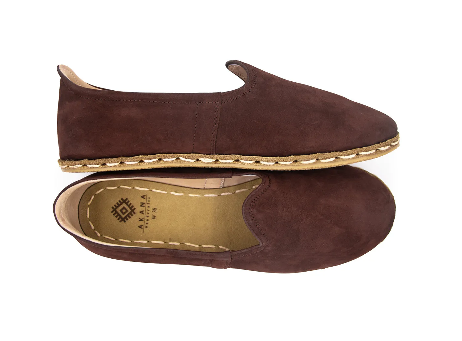Cocoa Leather Loafers Men