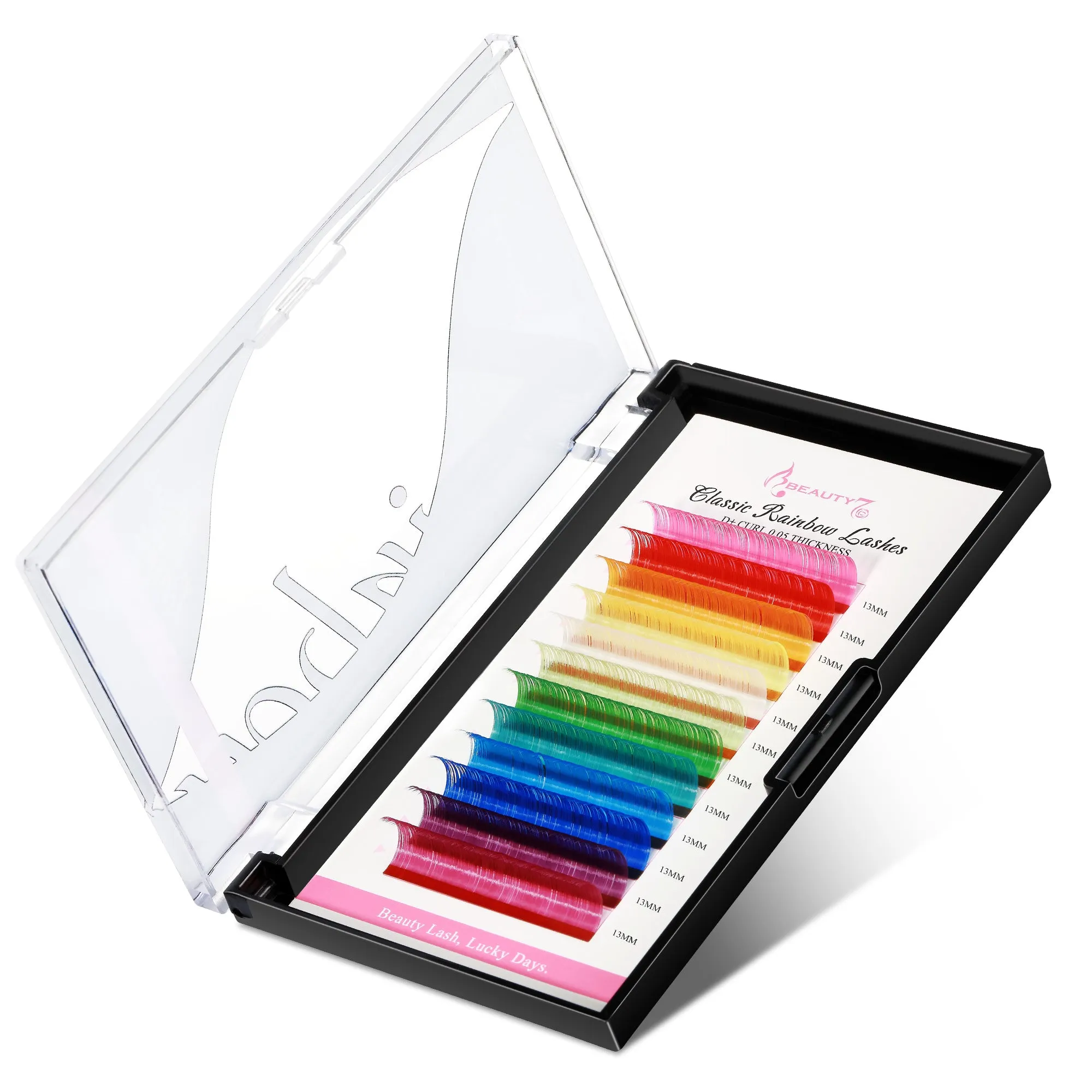 Colored Lashes 12 Colors Classic 0.05 D 