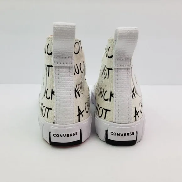 Converse Untilted Hi &quot;Not a Chuck&quot;. Brand New. Big Kids Size: 1y - 3y.