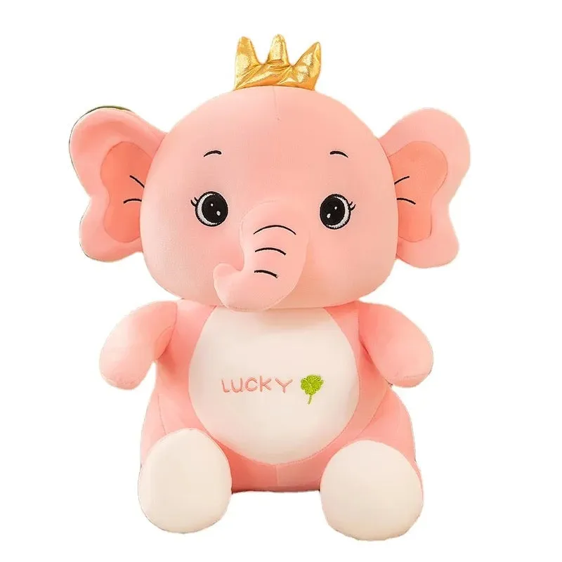 Crown Elephant Plush Toy 45cm