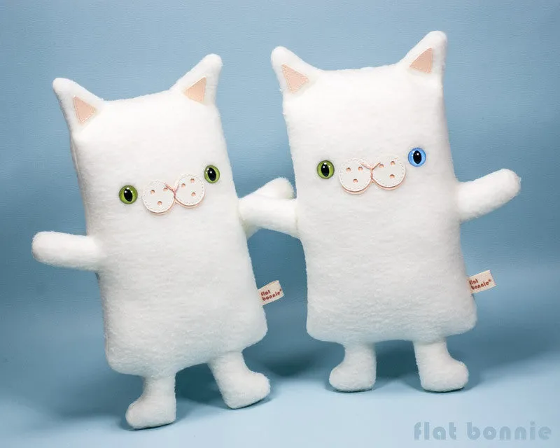 Custom Cat stuffed animal - Plush clone of your kitty - Single-Color