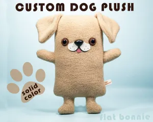 Custom Dog stuffed animal - Plush clone of your puppy - Single-Color