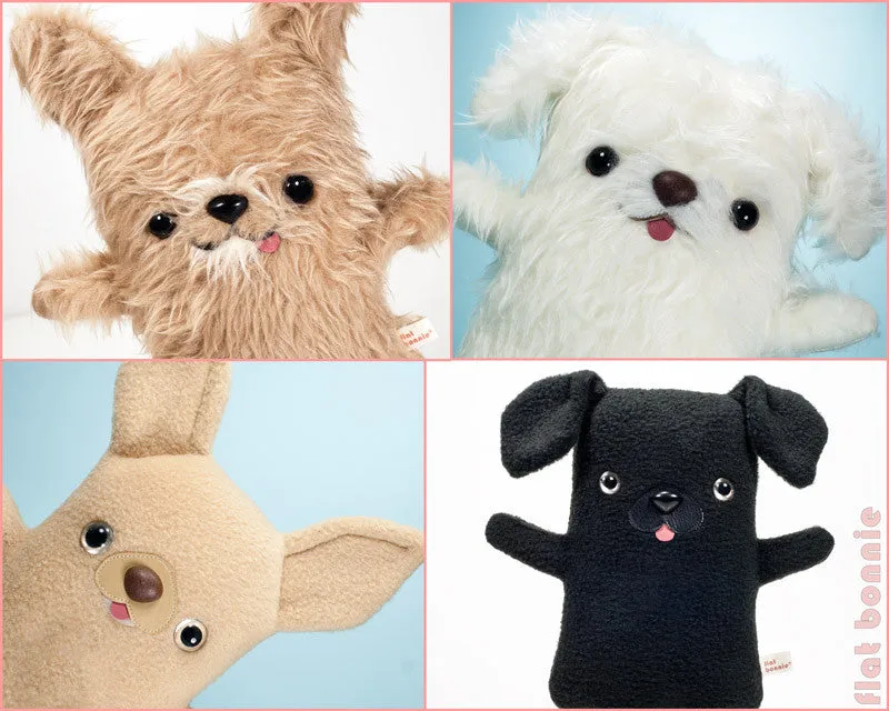 Custom Dog stuffed animal - Plush clone of your puppy - Single-Color