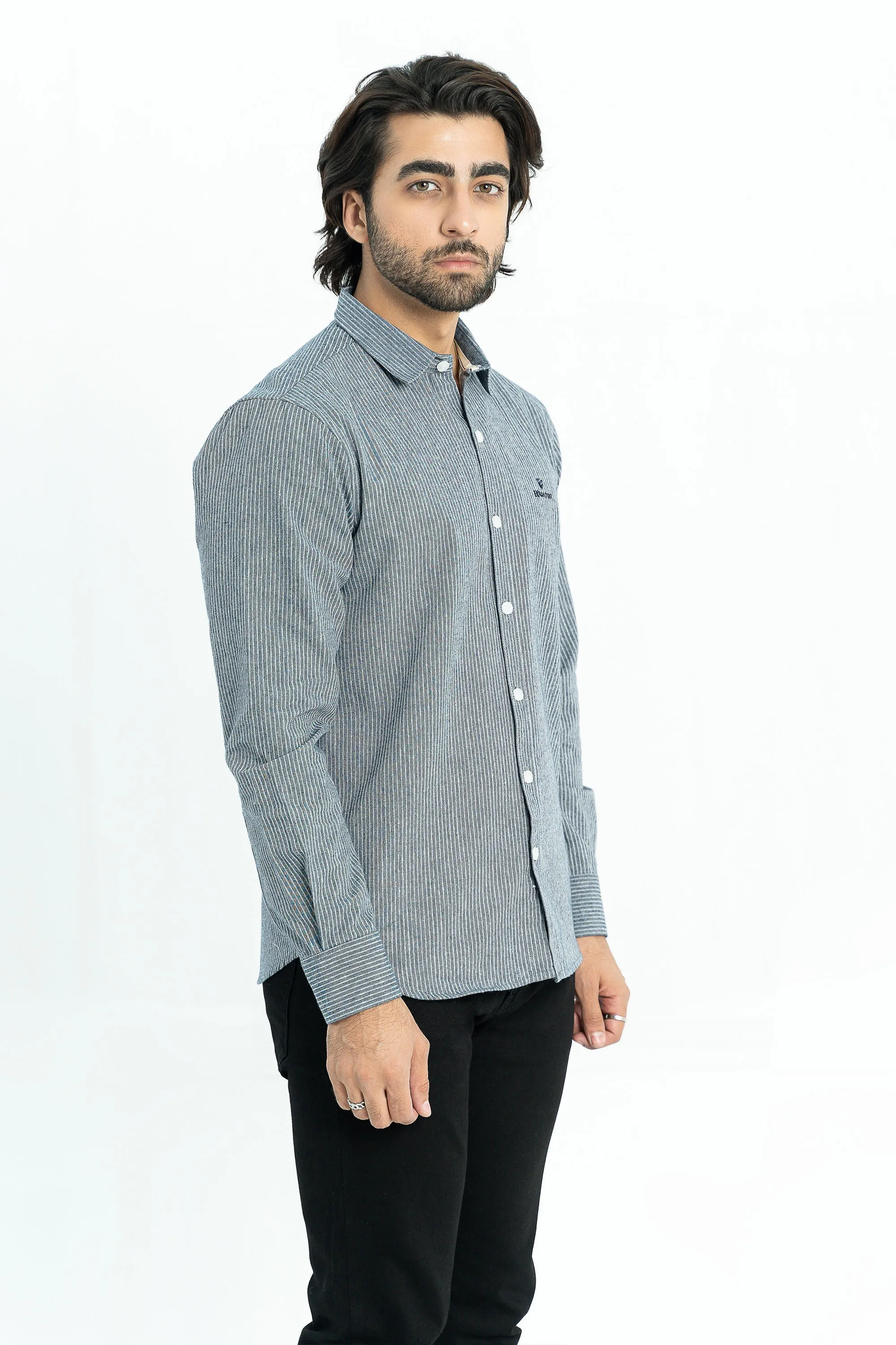 Dark Grey Casual Shirt
