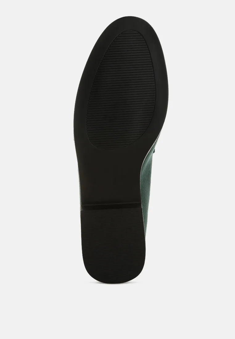 Diamante Embellished Horsebit Loafers By RAG