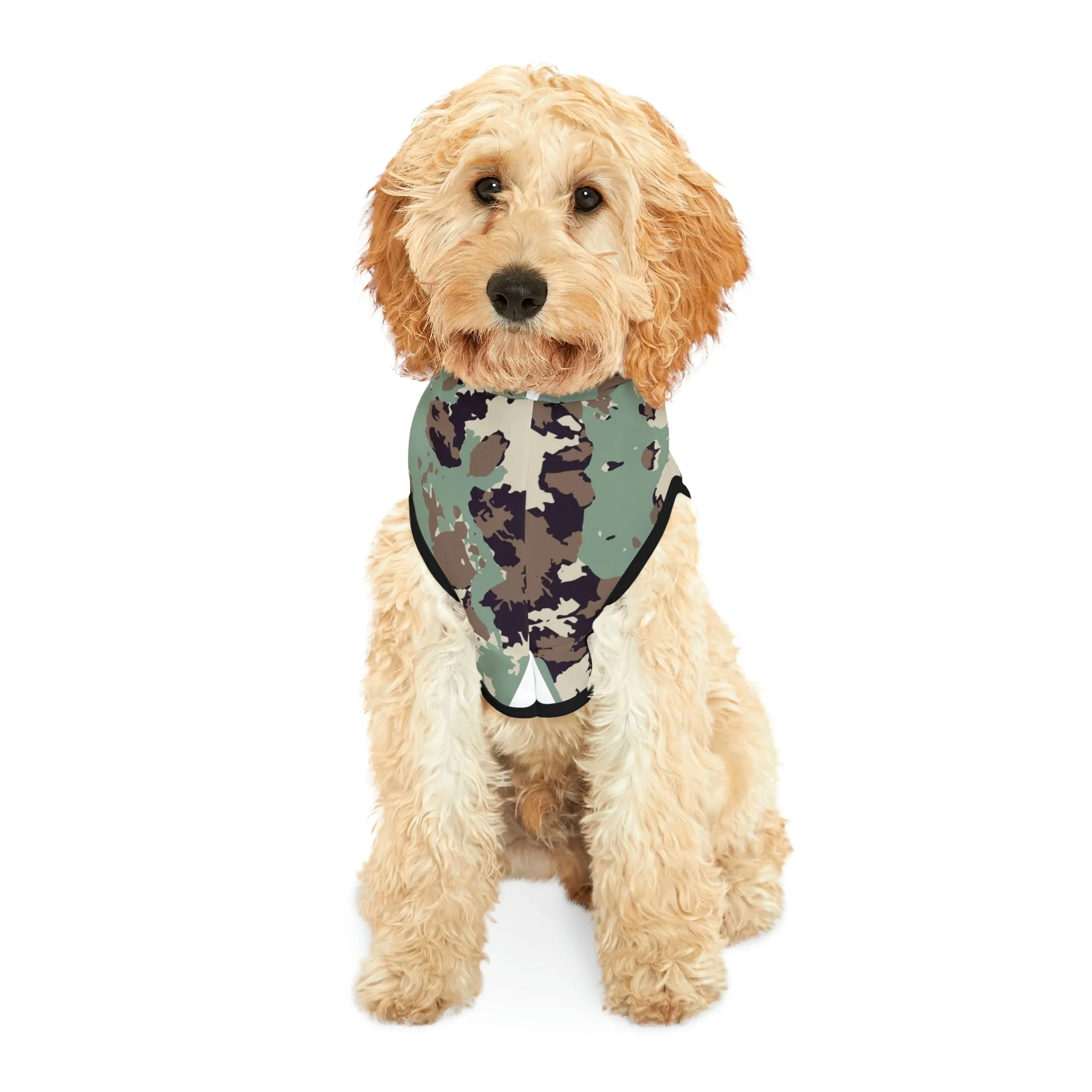 Dog Hoodie Sweater, Camouflage Green - Comfortable Dog Clothes