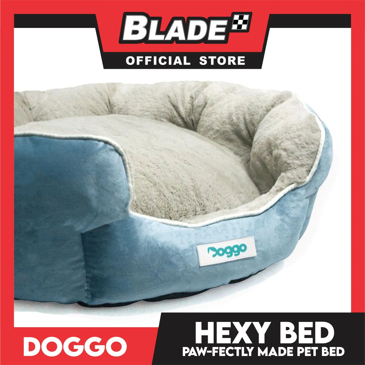 Doggo Hexy Bed (Medium) Comfortable Dog Bed