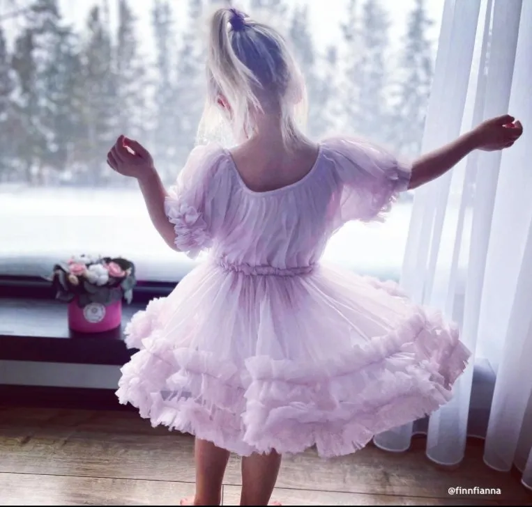 DOLLY Frilly Dress - Lavender