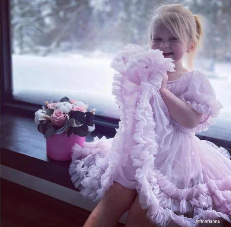 DOLLY Frilly Dress - Lavender