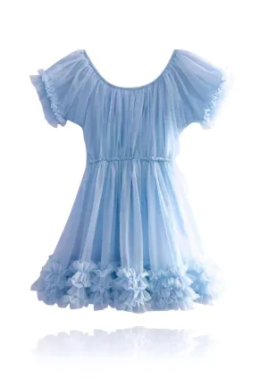DOLLY Frilly Dress - Light Blue
