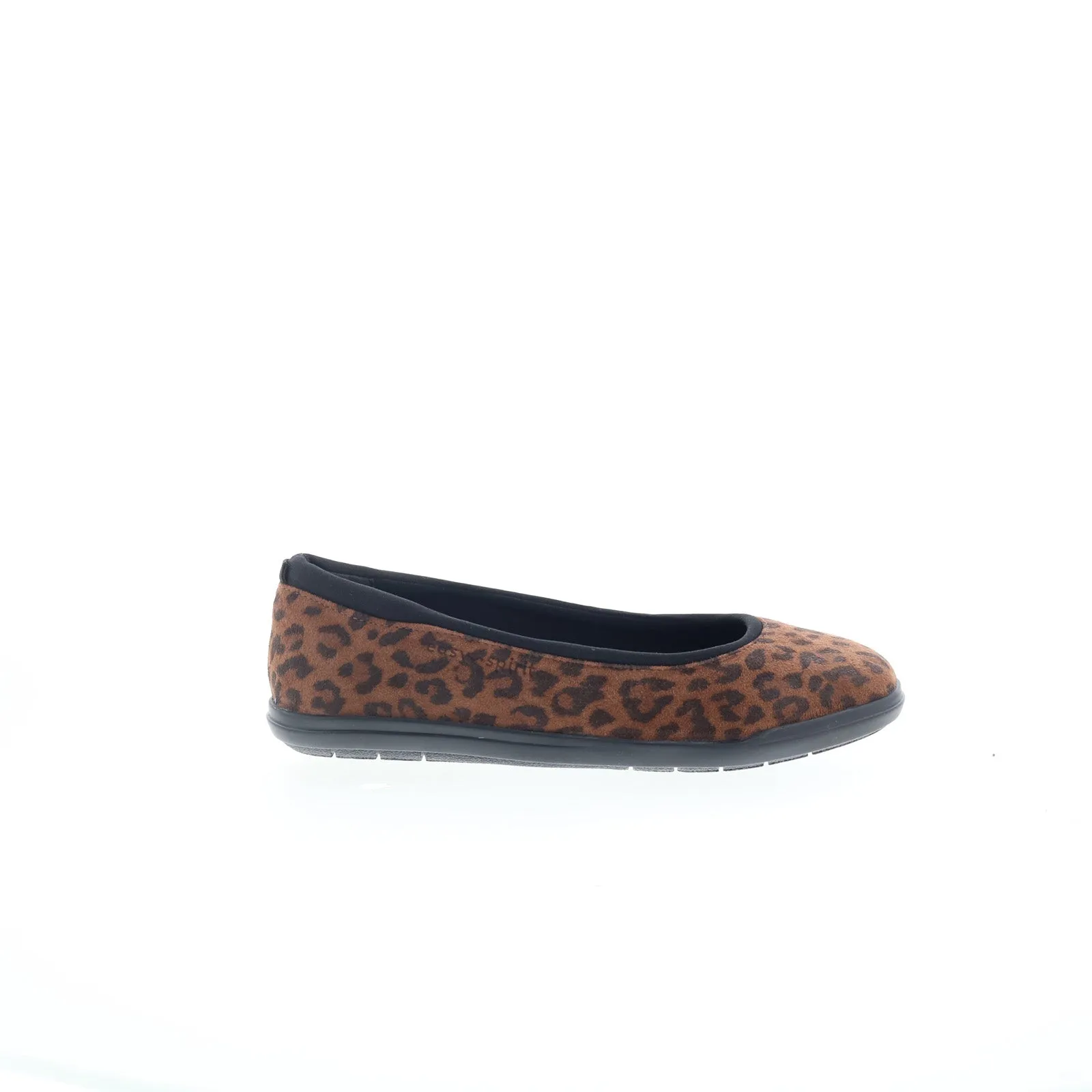 Easy Spirit Brylee SEBRYLEE Womens Brown Wide Suede Ballet Flats Shoes
