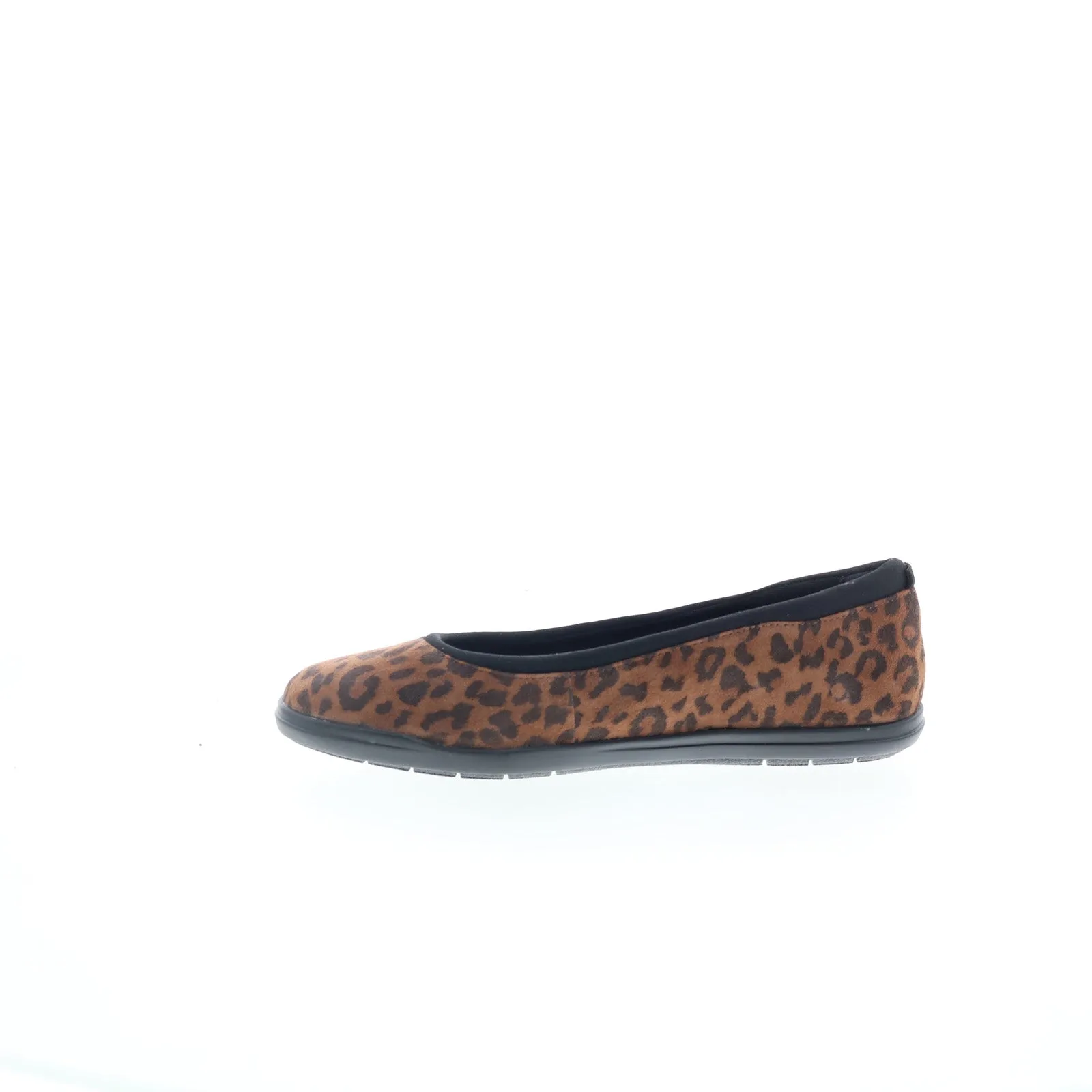 Easy Spirit Brylee SEBRYLEE Womens Brown Wide Suede Ballet Flats Shoes