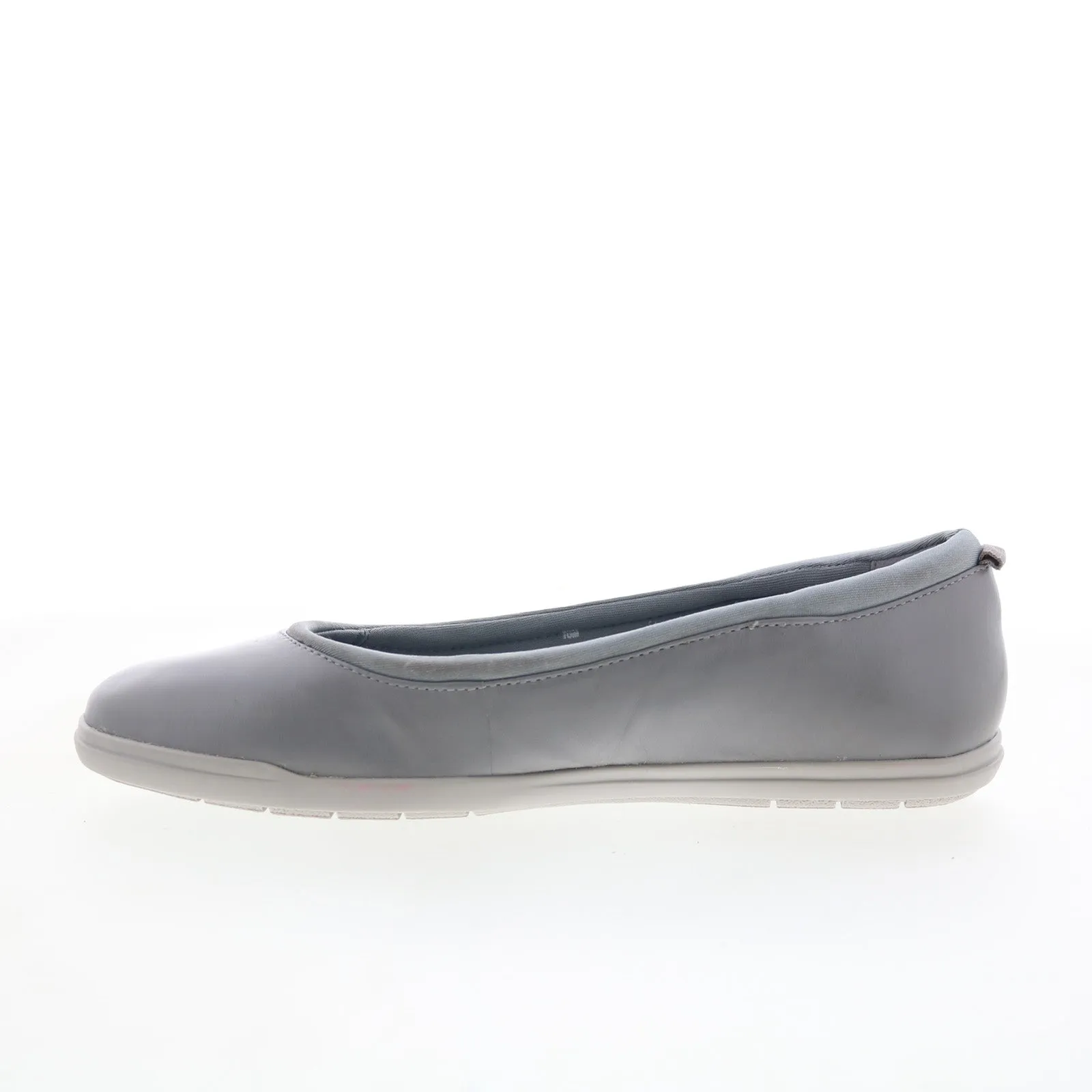 Easy Spirit Brylee SEBRYLEE Womens Gray Wide Leather Ballet Flats Shoes