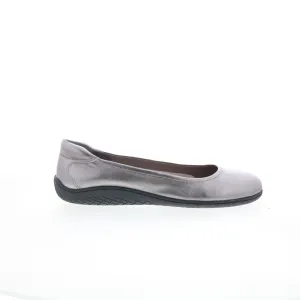 Easy Spirit Gabbie SEGABBIE Womens Gray Leather Slip On Ballet Flats Shoes