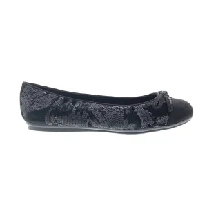 Easy Spirit Gail 2 Martha Stewart Womens Black Wide Ballet Flats Shoes